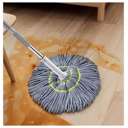 2 in 1 Dehydrated Mop, Self-Wringing Twist Mops for Floor Cleaning, 360 Degree Spin Round Wall Cleaning Mop